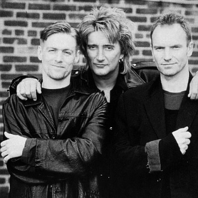 Bryan Adams, Rod Stewart & Sting